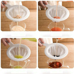 Passoire de cuisine ultra-fine de 80 à 400 mailles, cuillère-filtre en nylon pour lait de soja, café, lait, yaourt, outil de filtration fine - Product Image 5