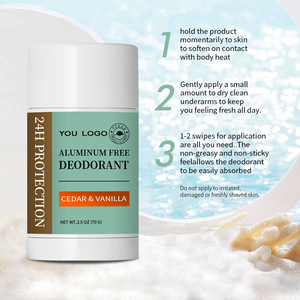 Marque privée <span class=keywords><strong>Bio</strong></span> Vegan Tout Naturel Hydratant Longue Durée <span class=keywords><strong>Aisselles</strong></span> Parfum Déodorant & Antisudorifique Bâton - Product Image 5