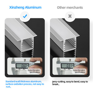 Perfil de Aluminio de Alta Calidad Personalizado para <span class=keywords><strong>Tira</strong></span> de Luz <span class=keywords><strong>LED</strong></span>, Canal de Perfil de Aluminio para <span class=keywords><strong>LED</strong></span>, Perfil de Aluminio Empotrado para <span class=keywords><strong>LED</strong></span> - Product Image 3