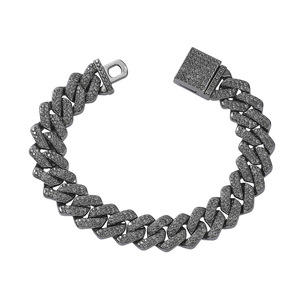 Unique Features Personality Hiphop Style Geometric Shaped Cuban Chain Trendy Exaggerated <b>Charm</b> Bracelet Alloy Men's Bracelets - Product Image 6