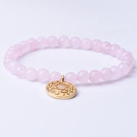 Inspire bijoux chakra quartz rose cornaline citrine pierre de lune perlée bracelet de protection guérison cristal énergie yoga bracelet