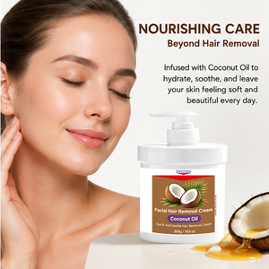 Crème dépilatoire professionnelle personnalisée à logo, sans douleur, longue durée, pour jambes et visage, lissante - Product Image 3