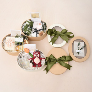 Individuelle Verpackung Bedrucktes <span class=keywords><strong>Logo</strong></span> Seidenpapier Verpackungsbox Geschenkboxen Keksdose mit Band Klarsichtfenster Personalisierte Geschenke Recycelt - Product Image 3