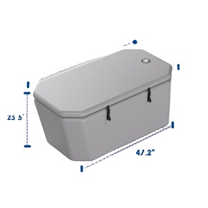 Bain de glace portable avec mini-refroidisseur 0,8 CV et baignoire gonflable à bord incliné pour la récupération des athlètes, usage domestique et commercial - Product Image 3