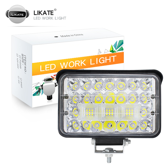 High Power 5inch Square Work Light Good Quality Powerful Bright Led Light Bulb for Universal