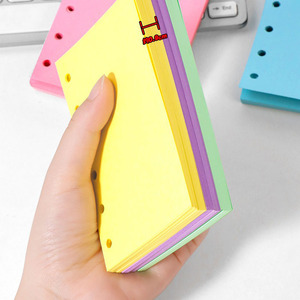 A7 6 Ring Multi color <span class=keywords><strong>Blank</strong></span> Ersatz füllung Innen papier Lose blatt Innen heft Nachfüll seiten - Product Image 5