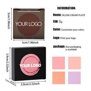Paleta <span class=keywords><strong>de</strong></span> Rubor en Crema <span class=keywords><strong>de</strong></span> 4 Colores 	 Rubor Personalizado <span class=keywords><strong>de</strong></span> Fácil Aplicación, Difuminación Perfecta, Brillo Natural, Sin Manchas, Ideal para Principiantes - Product Image 2