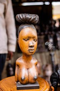 งานแกะสลักไม้มะเกลือพรีเมียม RENART AFRIKAN งานฝีมือแกะสลักแบบแอฟริกัน ศิลปะชนเผ่าคองโก ดีอาร์ซี - Product Image 3