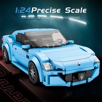 GranTurismo 1: 24 Maserati, producto autorizado a nivel mundial, juego de bloques de construcción de diseño Original, 384 Uds., modelo de coche de carreras superdeportivo