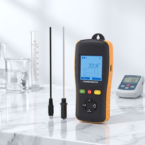 Thermomètre hygromètre industriel portable avec enregistreur de données, haute précision, sonde PT100 pour usage en laboratoire - Product Image 6