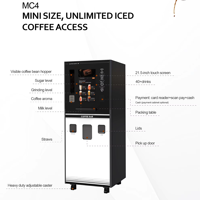 Máquina Expendedora de Café Automática con Máquina de Hielo, Habilitada para SDK, Gestión Basada en la Nube para Gasolineras y Gimnasios