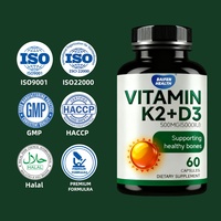 Cápsulas Blandas de Vitamina K2 D3 OEM/ODM, Favorecen la Salud de los Huesos, los Dientes y la Función Inmunitaria en Adultos