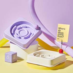 ชามอาหารสัตว์เลี้ยงแบบหมุนได้ Star Fun Record Player ช่วยลดการกินเร็ว ป้องกันการหก สำหรับแมวและสุนัข ทำจากพลาสติก - Product Image 5