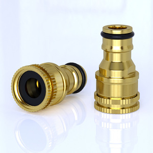 Adaptador de lavabo de aleación de aluminio de 12 mm con conexión rápida de seda interna y externa para conexión de grifo y tubería de agua - Product Image 1