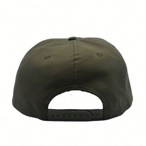 Custom High Quality Unstructured Fashion Cotton Baseball 5 Panel Flat Bill Snapback <b>Hat</b> - Product Image 2