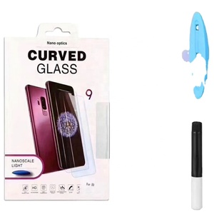 Bán buôn S21 S22 siêu lỏng UV 3D cong Tempered Glass bảo vệ màn hình cho Samsung cho <span class=keywords><strong>Galaxy</strong></span> S21 S22 cộng với S23 siêu lớp - Product Image 1