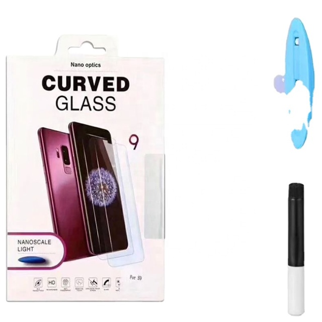 Wholesale S21 S22 Ultra Liquid UV 3D Curved Tempered Glass Screen Protector for Samsung for Galaxy S21 S22 Plus S23 Ultra Grade