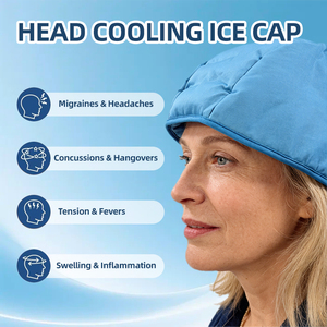 Reusable Comfortable Soft Gel Migraine Relief Cap Ice Cap for Chemotherapy Headache Tension Pain Relief - Product Image 3