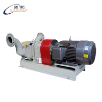 Pompe à rotor en caoutchouc auto-amorçante, anti-colmatage, à débit réversible pour boues, milieux à haute viscosité (gaz, liquide, solide)