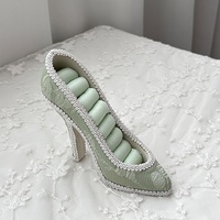 Présentoir à bijoux pour chaussures à talons hauts, support papillon en résine recouvert de tissu, porte-bagues, accessoires de photographie, style nordique