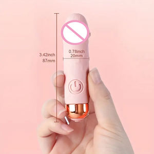 Massaggiatori Tascabili Realistici in Silicone Delicato sulla Pelle Mini Strumenti per Massaggio Giocattoli per Adulti Vibratore Bullet - Product Image 1