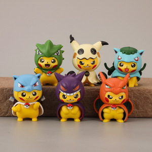 Action Figure <span class=keywords><strong>3D</strong></span> <span class=keywords><strong>Anime</strong></span> Cartoon Poke Mon Pika Charmander Gengar, Modellino in PVC Fatto a Mano, Decorazione per Auto, Ornamento da Collezione - Product Image 1