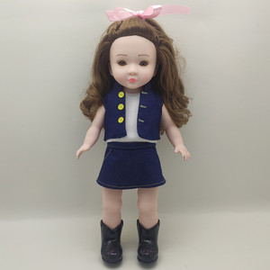 Poupées de 14 pouces entièrement en vinyle, jouets souples pour jeu d'imitation, réalistes, avec plusieurs robes de princesse, jouet éducatif, adorable poupée bébé fille - Product Image 3