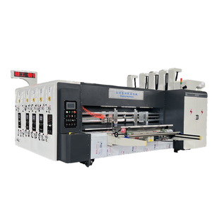 Full Automatic Carton Box Making Machine 4 Colors Flexo Corrugated Automatic Printing Slotting And Die Cutting Machine