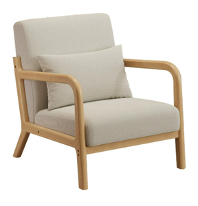 Sillón de Salón de Estilo Nórdico Contemporáneo, de una Plaza, Cuadrado, Tapizado en Tela, Relleno de Esponja, para Apartamento u Hotel - Product Image 4