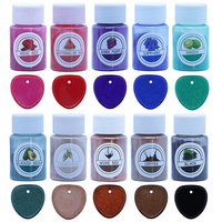 TIMESRUI Poudre de Mica Naturelle Pigment Nacré Non Toxique Teinture pour Résine Époxy Fabrication de Savon Bougies Slime Bijoux Artisanat