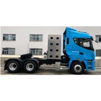 Chine CAMC remorque tête camion T H9 6x4 430HP CNG tracteur camion avec pièces de rechange