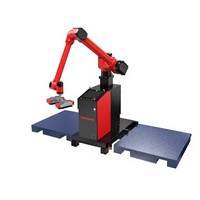 Estación de Trabajo Robótica de Paletización de 50 kg, 1800 mm, 6 Ejes, ±0.1 mm, Alta Resistencia, BRTMD195001A, para Empaque de Cajas, Bolsas, Alimentos, Bebidas y Productos Químicos