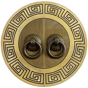 Chinese Style Round <b>Brass</b> Handles For Wardrobe <b>Antique</b> Furniture <b>Door</b> <b>Knobs</b> Die Casting Durable - Product Image 5