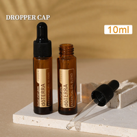 Flacon vide en verre brun de 10 ml pour huile essentielle, parfum, sérum avec bille roll-on, pompe pulvérisatrice, compte-gouttes, capuchon – Fournisseur d'usine