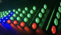 Projecteur de lumière à faisceau cob, éclairage d'intérieur et de décoration de scène Dmx pixels, 5x30w Rgb