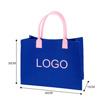 Sac de courses réutilisable en feutre écologique personnalisé avec impression sérigraphique pour une utilisation quotidienne et les activités de plein air