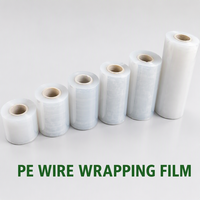 Film étirable transparent en LLDPE recyclable à haute résistance, auto-adhésif, pour l'emballage des câbles, protection des bobines de câbles électriques industriels
