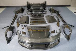 Kit de carrocería de coche de fibra de carbono seco para Porsche 992 Carrera Upgrade Top-Car <span class=keywords><strong>Stinger</strong></span> parachoques delantero trasero capó faldas laterales Tuning Aerokit - Product Image 2