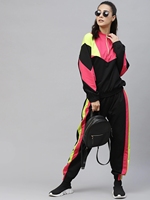 Ensemble pantalon 2 pièces printemps Offre Spéciale costumes de sport surdimensionnés vêtements de sport Colorblock pour femmes