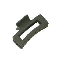 Pince à cheveux carrée en plastique de 8,5 cm, finition mate élégante, faite à la main, pour demi-queue de cheval, accessoires capillaires, modèle requin, best-seller