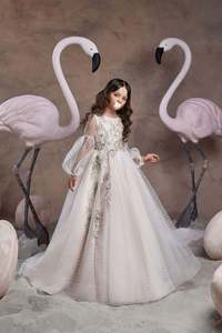 Yoliyolei desteği karışık renkler güzel çiçek kız elbise tül kolsuz 2 12 rop balo elbisesi çocuk parti elbise kız için - Product Image 4