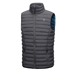Rompi tanpa lengan pria, rompi Puffer hangat ringan, jaket Golf, rompi perjalanan kasual mendaki