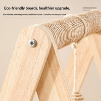 Structure d'escalade et maison pour chat en bois intégrée avec hamac et griffoir – Idéale pour plusieurs chats – Utilisation domestique – Cadeau de Noël
