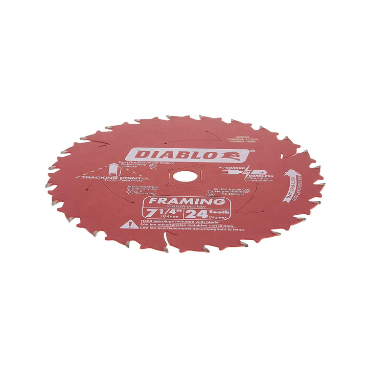 Freud D0724A Diablo 714-inch 24T atb Thin Kerf Fraing Hojas de sierra