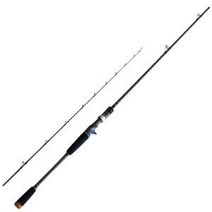 Canne à pêche à lancer de haute qualité OEM, 2 sections, avec anneaux <span class=keywords><strong>Fuji</strong></span>, en carbone, pour leurres, poignée en liège, action moyenne, 200g, pour la truite en rivière - Product Image 1