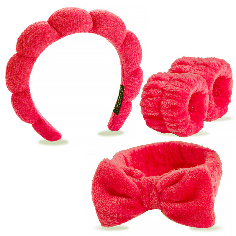 Bracelet d'interface à couture rouge, ensemble de 4 pièces