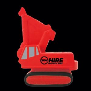 Balle anti-stress en forme d'excavatrice, impression personnalisée du logo acceptée, balle anti-stress en PU anti-excavatrice - Product Image 2