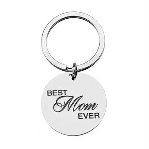 Llavero de Acero Inoxidable de Moda, Regalo para el Día de la Madre, Llavero de la Mejor Mamá - Product Image 1