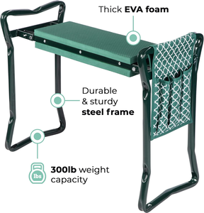 เก้าอี้พับได้สำหรับทำสวน เบาะรองนั่งแบบพกพา พร้อมกระเป๋าใส่เครื่องมือ ทำจากวัสดุ EVA เหมาะสำหรับงานสวนกลางแจ้ง - Product Image 2