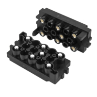 Connecteur de module de charge automobile 40KW 110A, prise femelle, signal et alimentation mixtes, contact en cuivre, IP33, prise EV haute tension